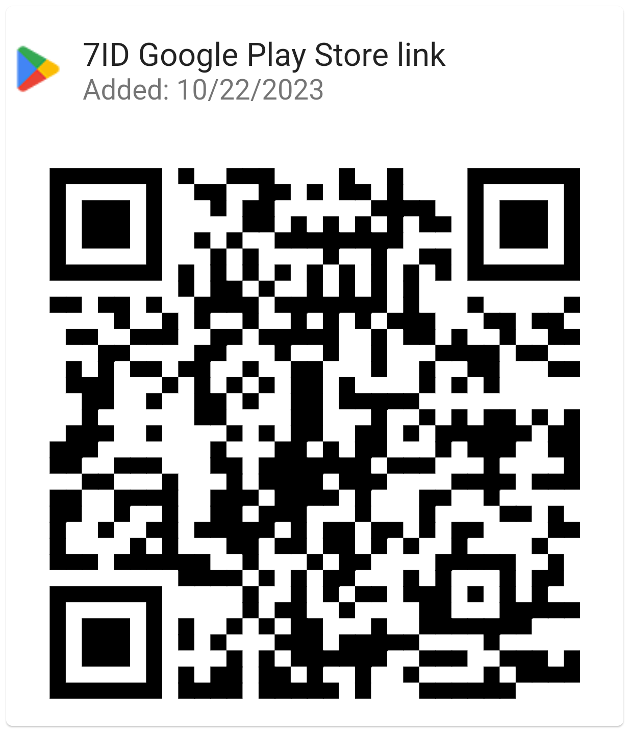 7 መታወቂያ ከGoogle Play አውርድ