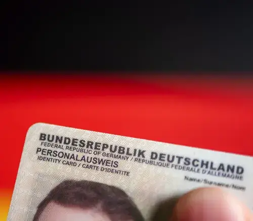 German Passport (Reisepass) at German ID (Personalausweis) Photo App