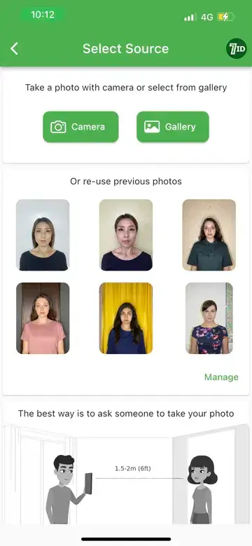 7ID հավելված՝ ճապոնական Visa Photo Maker