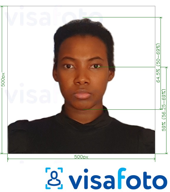 так көлөмү көрсөтүү менен Руанда Чыгыш Африка туристтик Visa онлайн сүрөтү үлгүсү